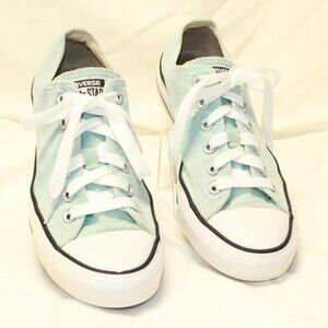 Converse All Star Unisex M 6 Women 8 Aqua Low Top Sneakers - 147142F